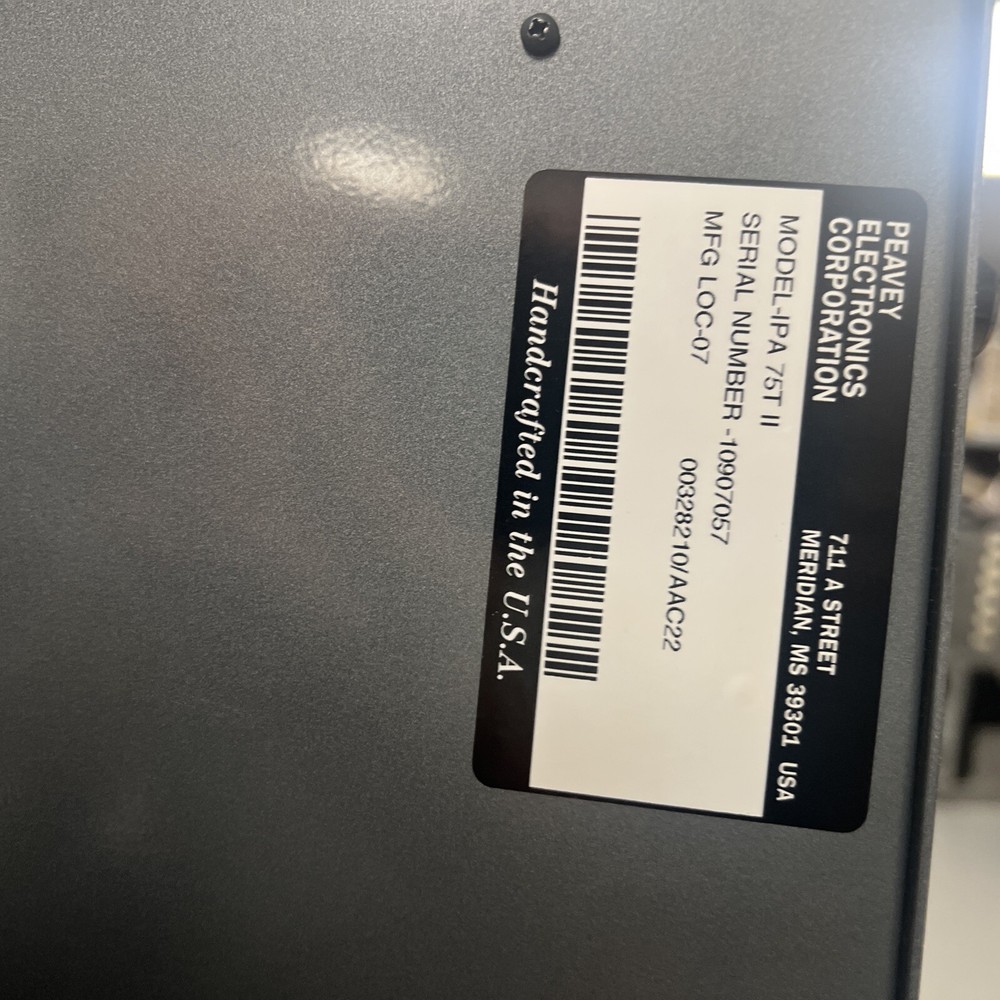 PEAVEY IPA75T Industrial Power Amplifier
