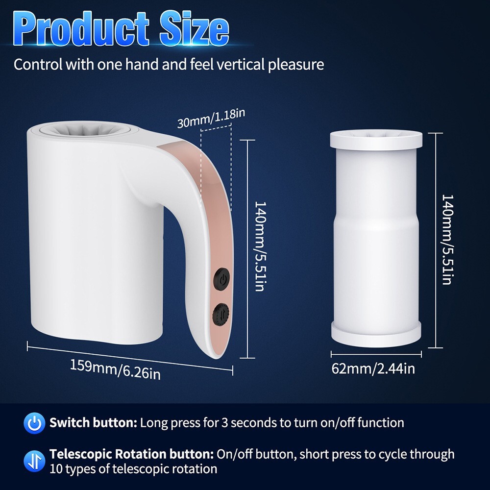 Masturbaters Automatic Open-end Male Rotating Cup Thrusting Stroker Lubricants