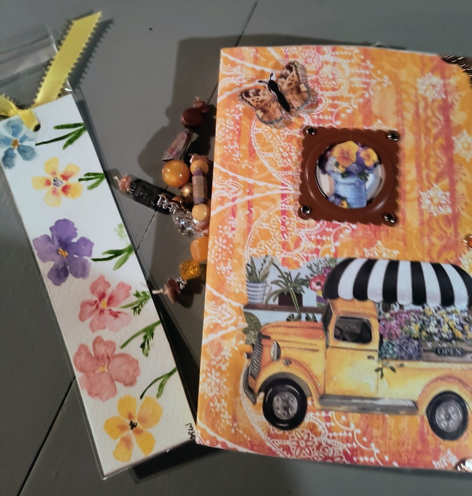 junk journal handmade garden theme