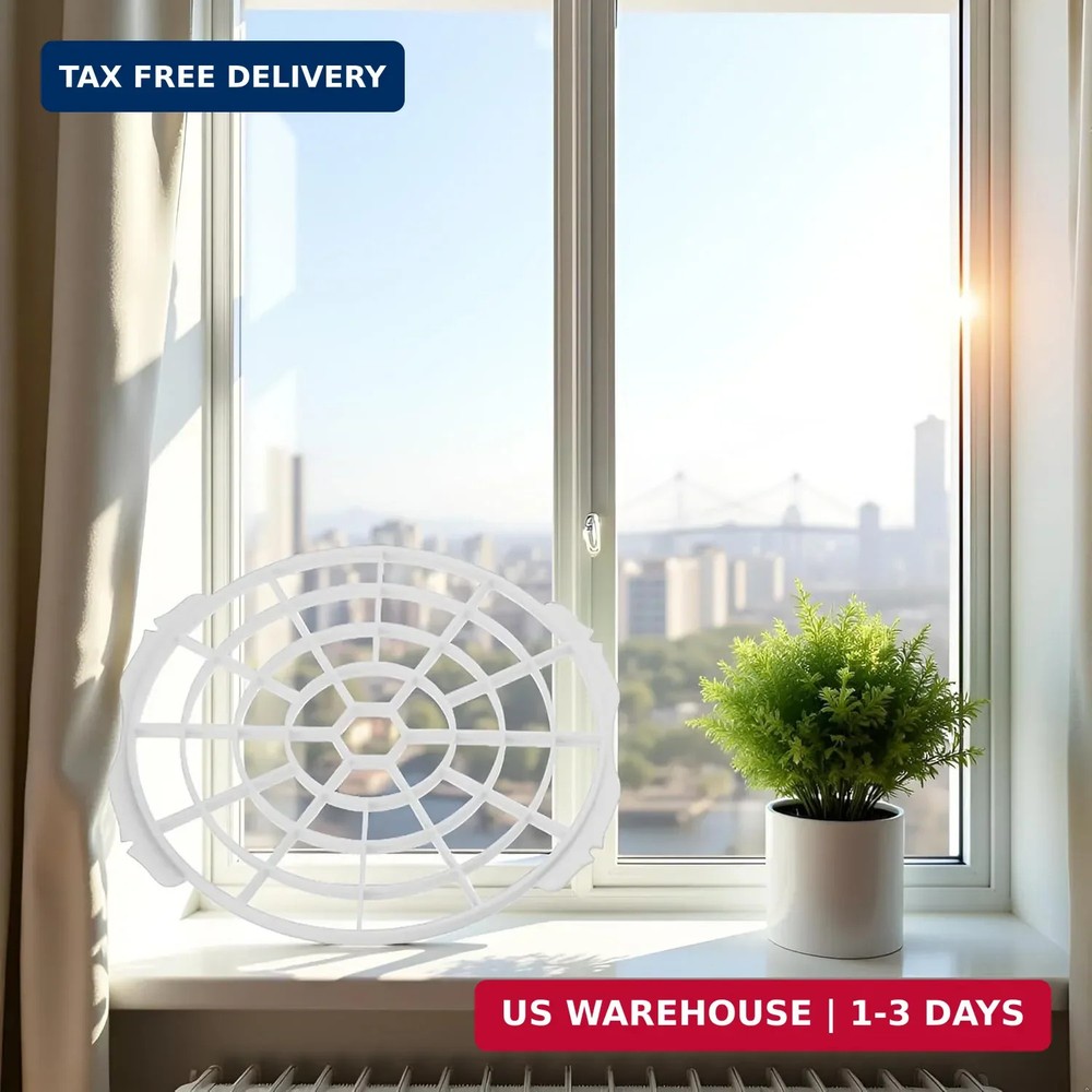 White Window Adaptor Filter Screen Window Exhaust Hose Interface for Portable Ai