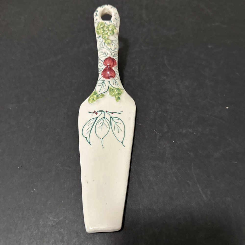 Collectible Vintage 9” Ceramic Pie/Cake Server