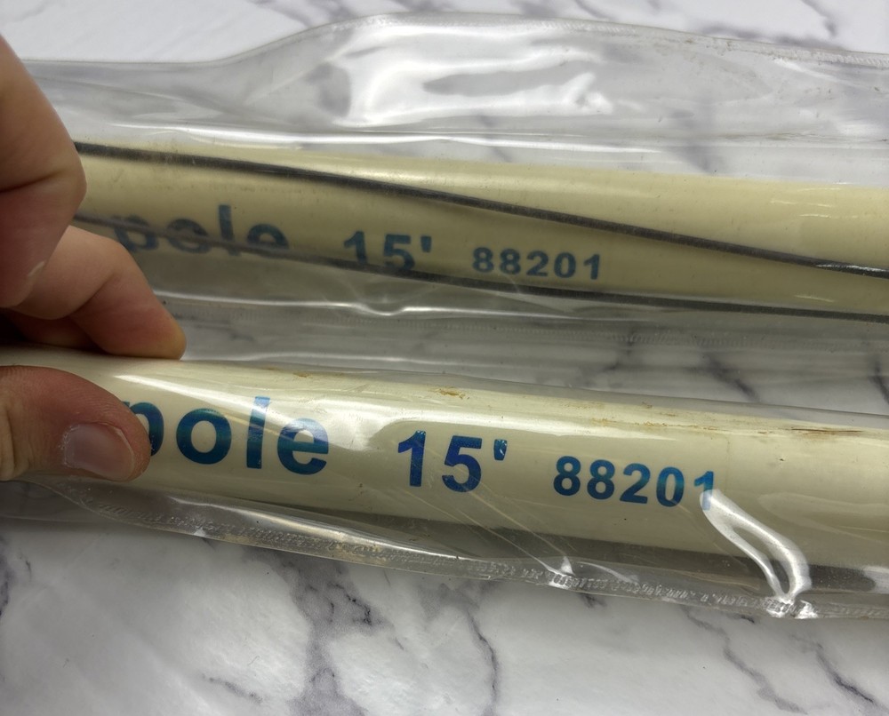 Seachoice Telescoping Outrigger Pole 15' White/Blue Model #88201