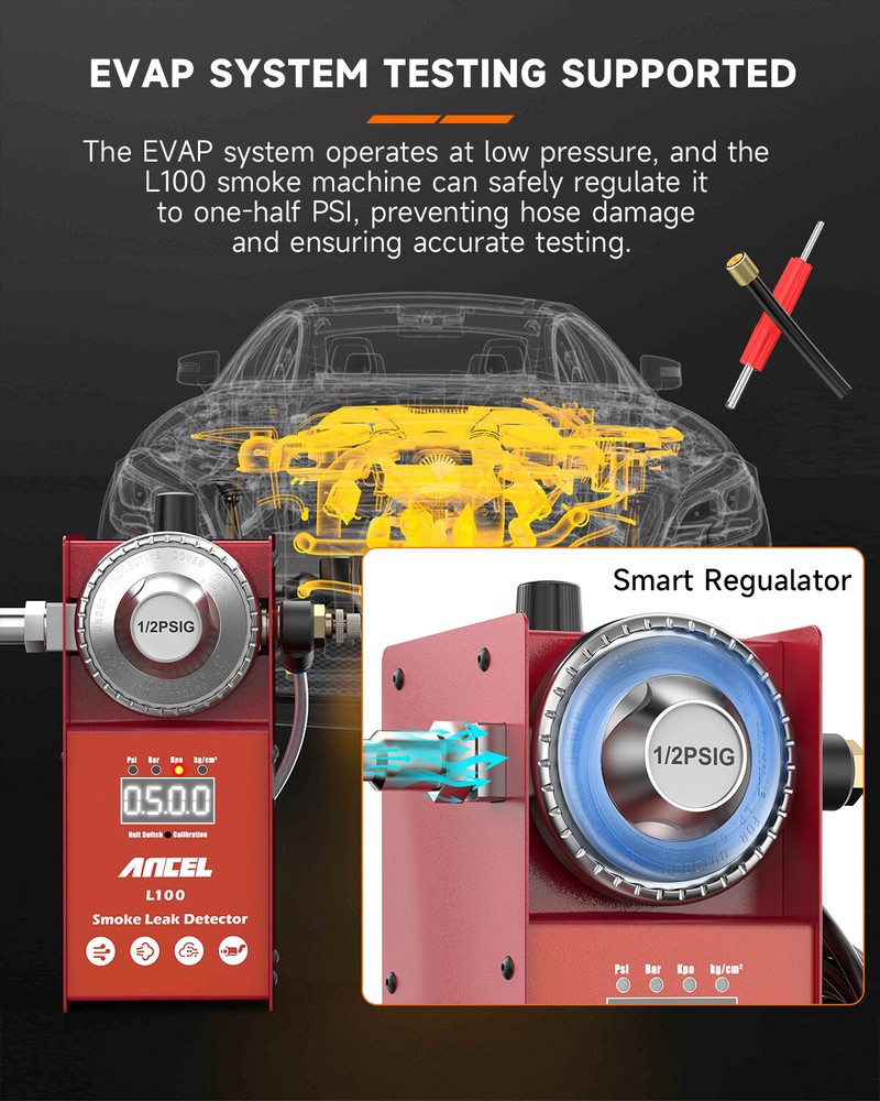 Automotive Leak Detector EVAP Vacuum Smoke Machine Pipe System Diagnostic Tool