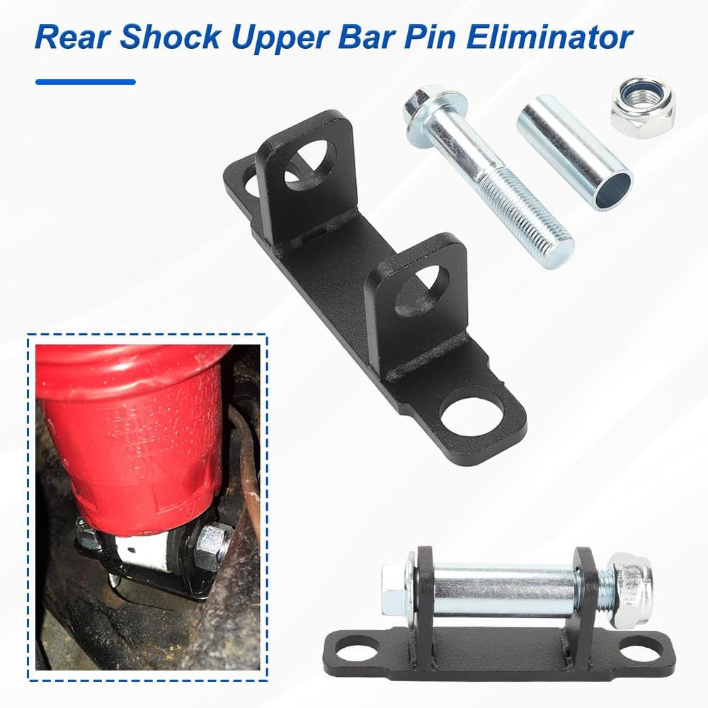 Rear Shock Upper Bar Pin Eliminator Compatible with 1997-2018