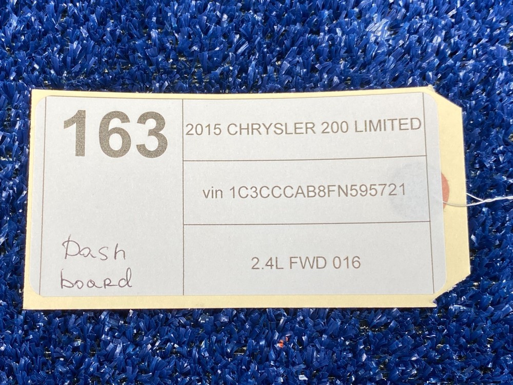 2015-2017 CHRYSLER 200 DASHBOARD WIRE HARNESS OEM 68226507AE