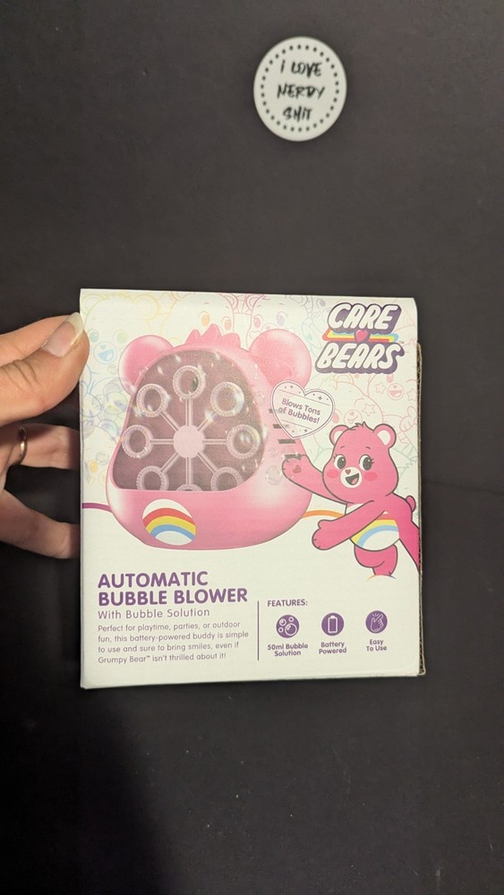Care Bears CHEER BEAR Automatic Battery Powered Bubble Blower