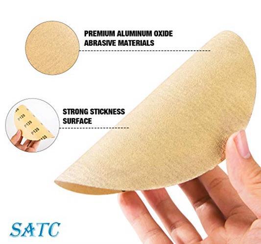 S SATC 100 PCS PSA Sanding Discs 6 Inch Adhesive Backed Assorted Styles