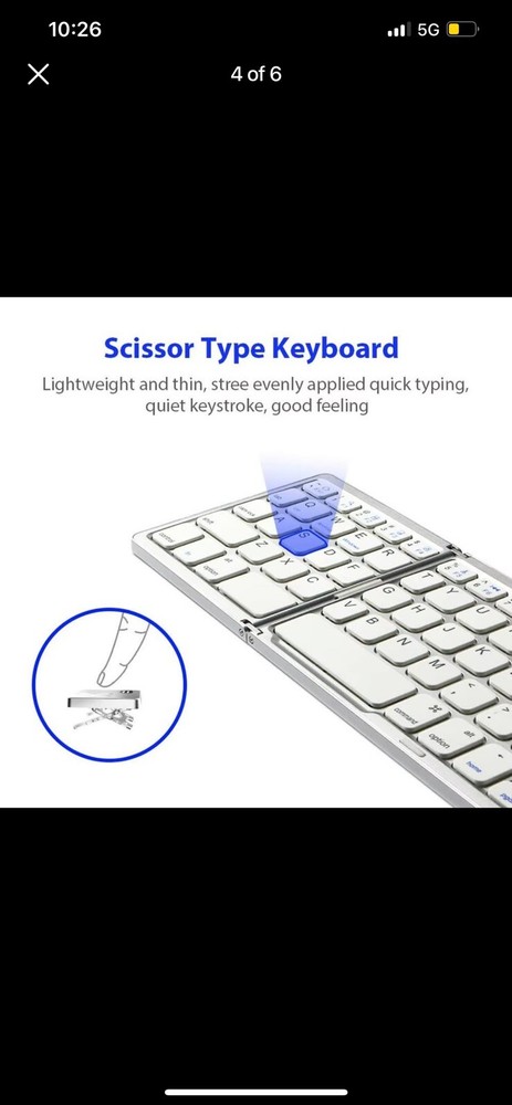 Foldable Wireless Keyboard