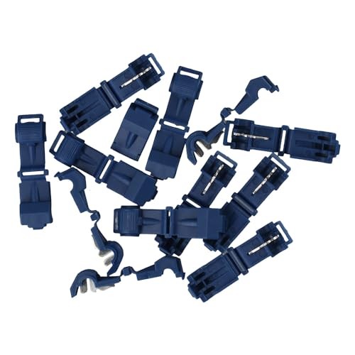 100PCS T-tap Wire Connectors Quick Splices,Nylon Insert Cold Pressed