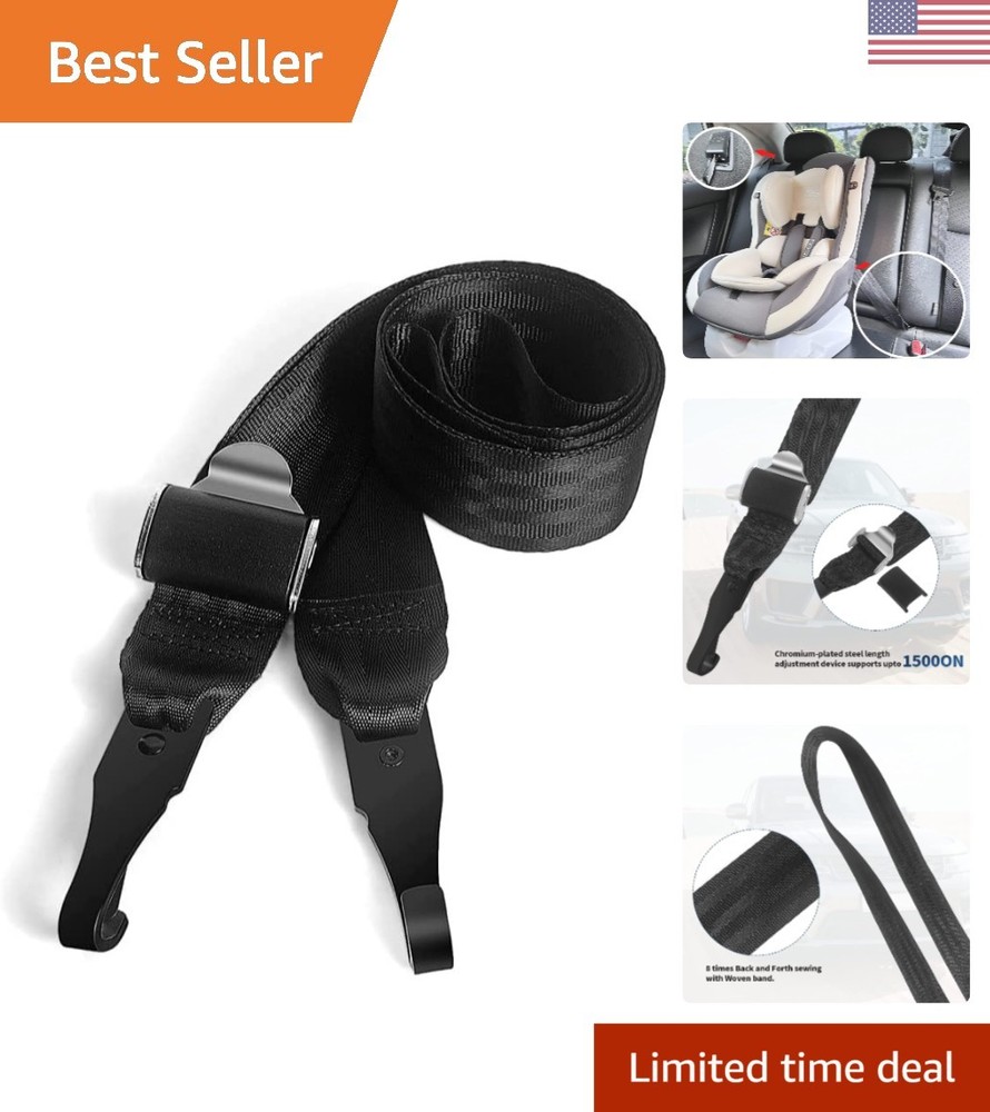 Double-Headed LATCH Interface Connector Strap for Ultimate Baby Seat Safety