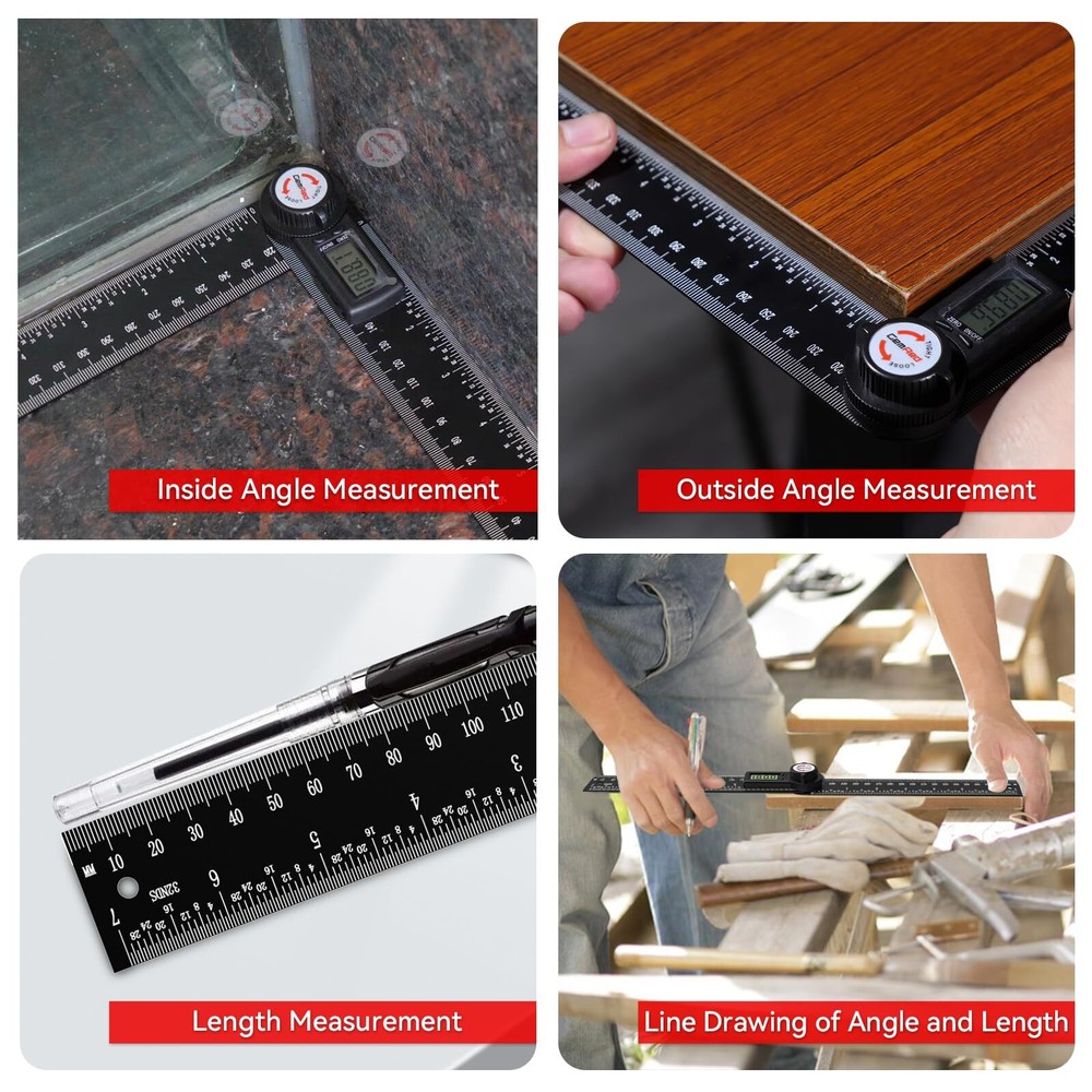 82305 Aluminum Digital Angle Finder Protractor