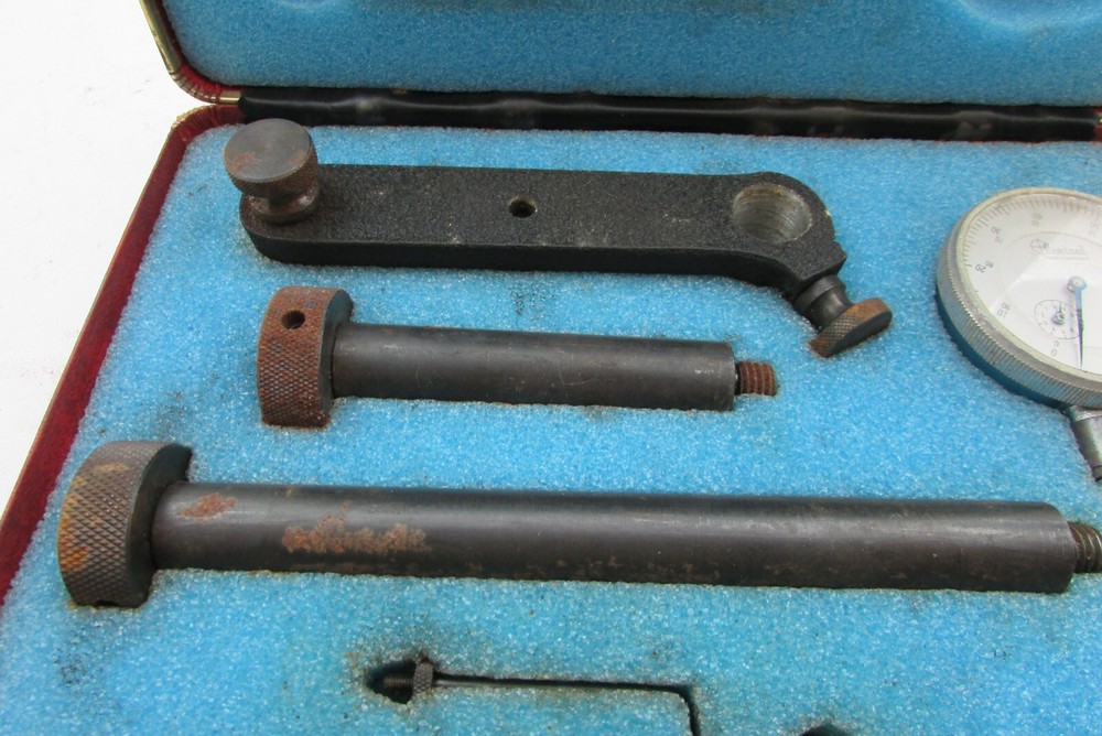 Vintage Central Tools Dial Indicator Set -- 1" Range