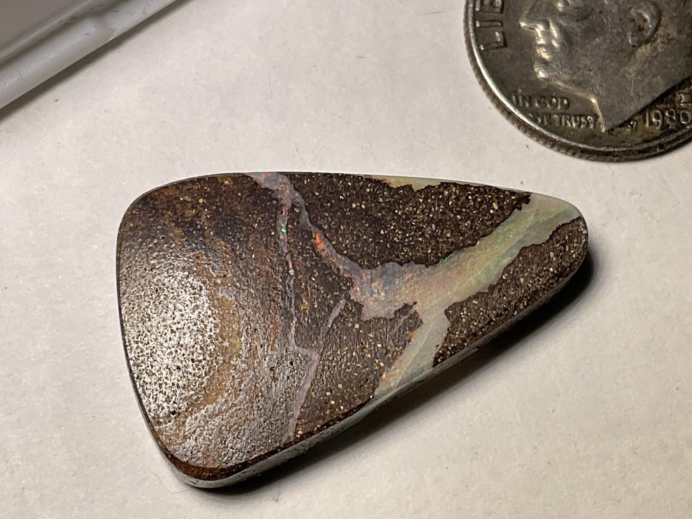 All Natural Solid Australian Boulder Opal, 21 carats, double sided