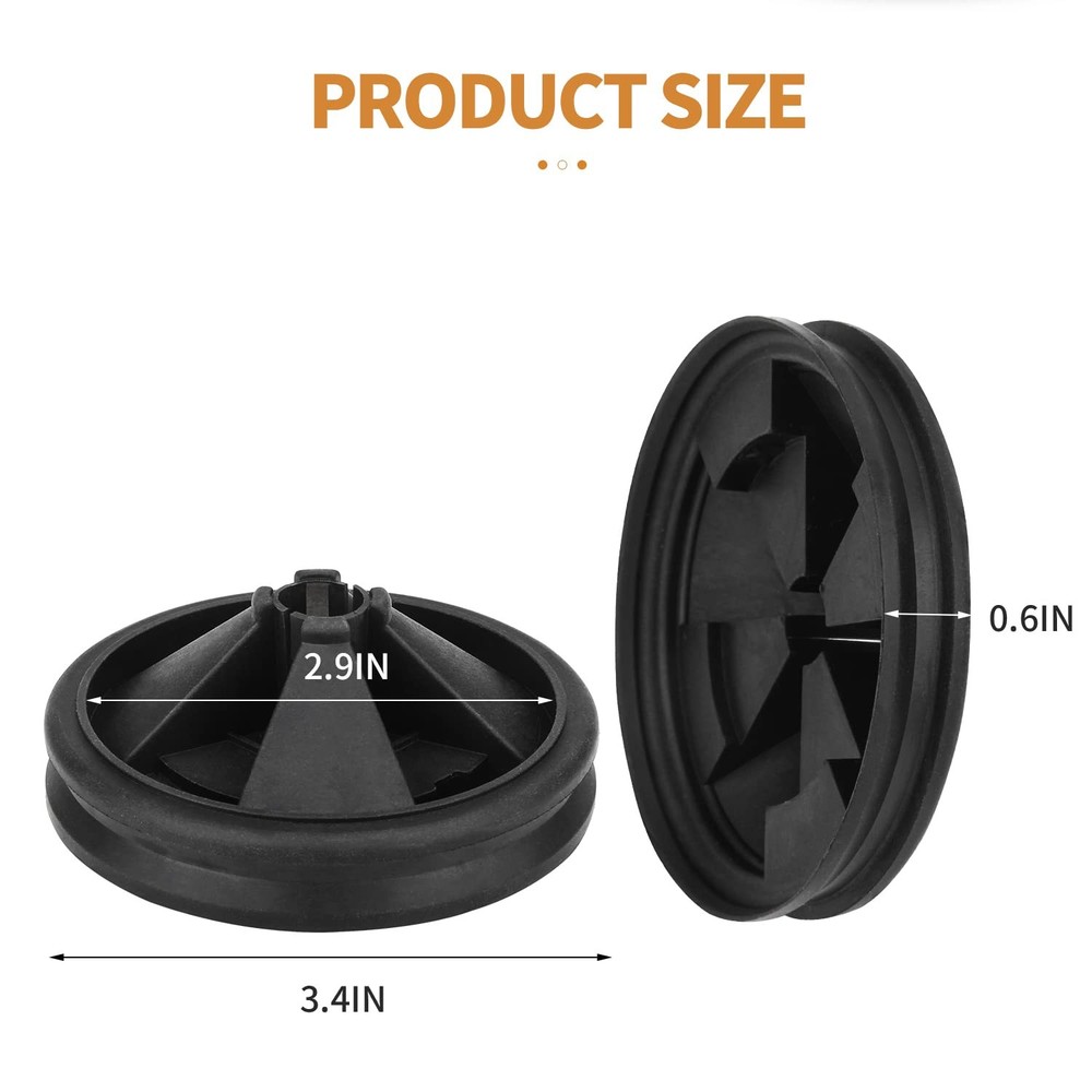 Garbage Disposal Splash Guard, 2 Pack Upgraded EPDM Rubber Drain Insert for I...