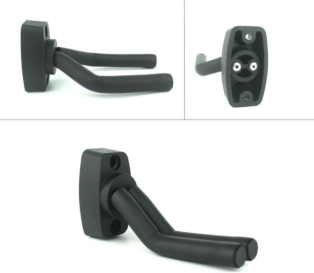 Modern Adjustable Guitar Hanger Set - 2 Pack Wall Mount for Instruments, 60 lbs