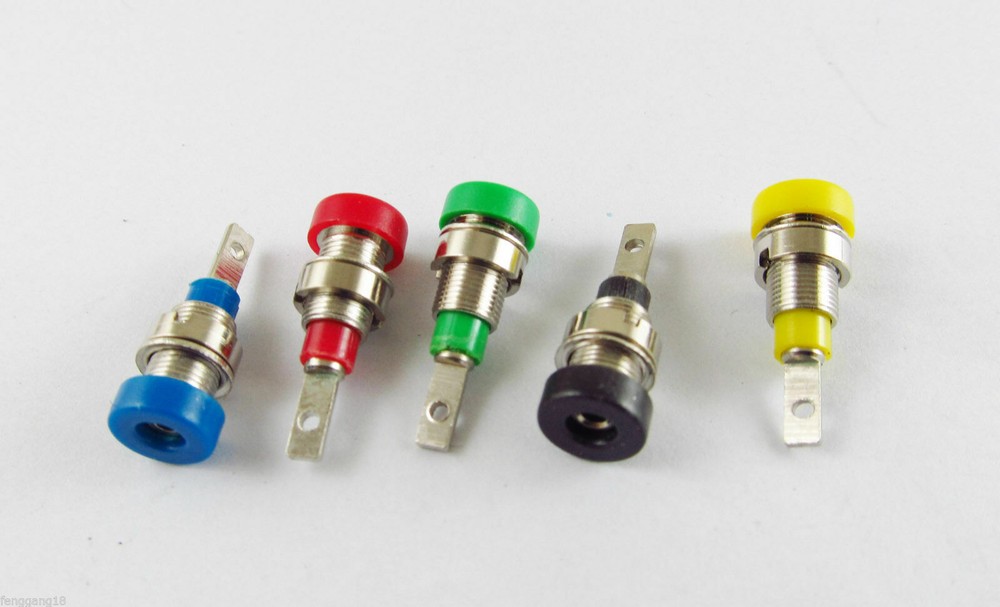 50x 2mm Binding Post Banana Socket Panel Mount Test Probe  Multimeter Instrument
