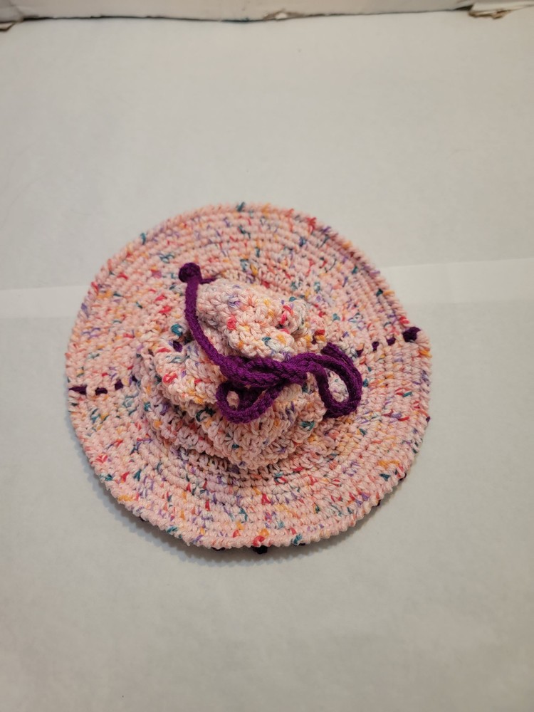 Handmade Crochet Pink Wizard Hat