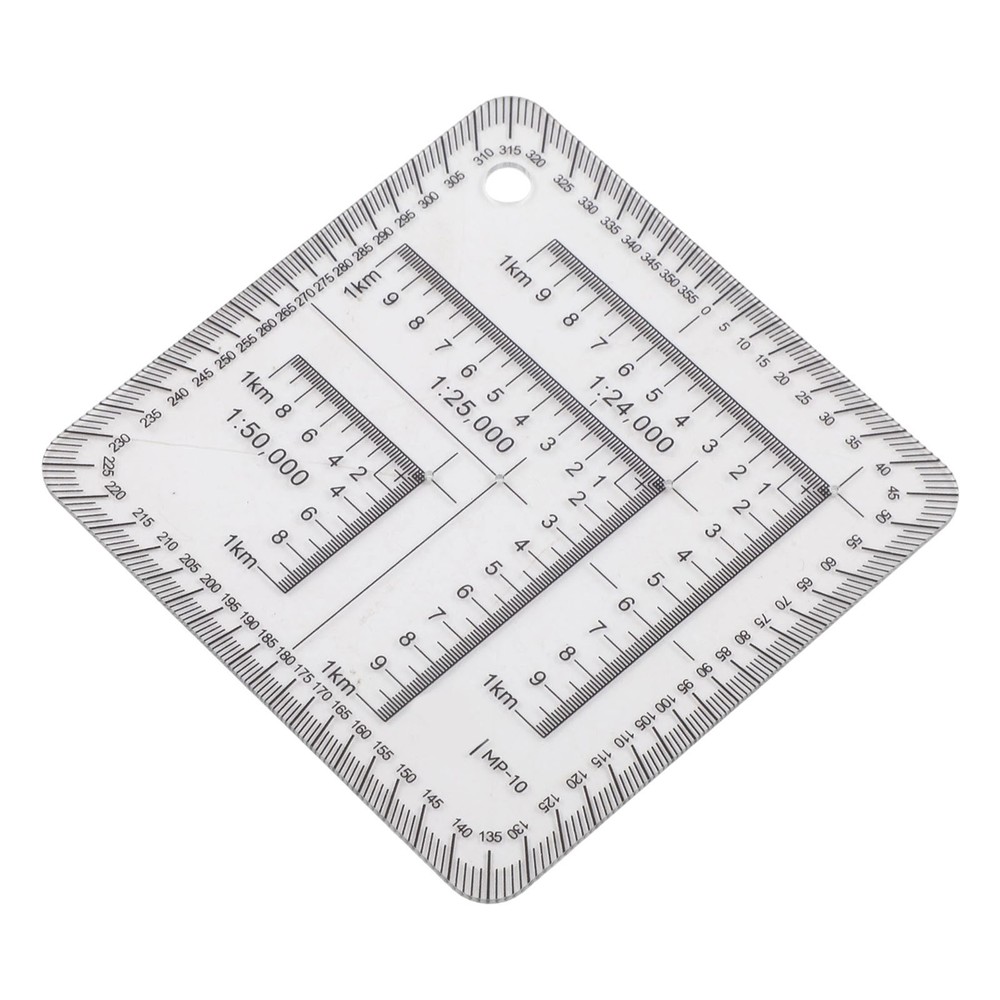 7cm Multi Coordinate Ruler for Practical Use in Engineering and Geography