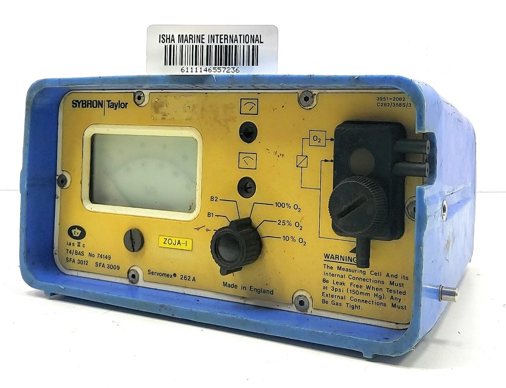 Servomax Sybron 3951-2529 Oxygen Analyzer T4/Bas