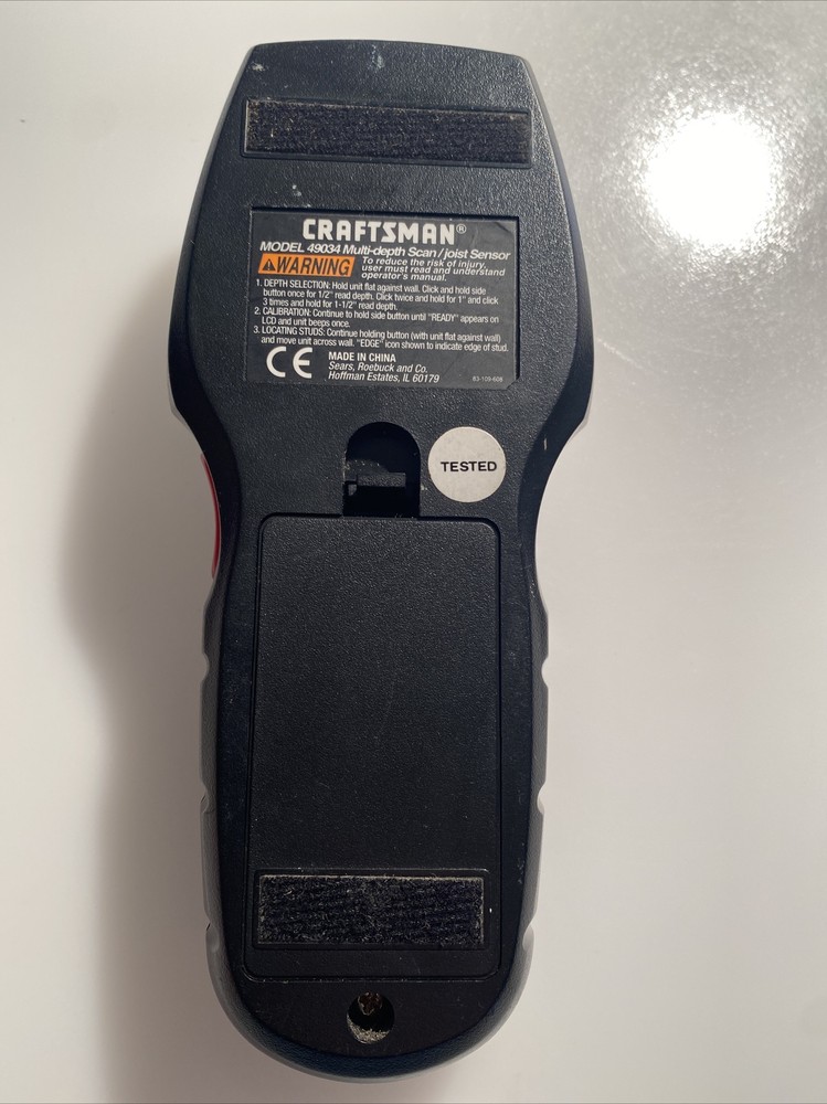 Craftsman 49034 Red & Black Digital Display Multi-depth Scan/Joist Sensor zar