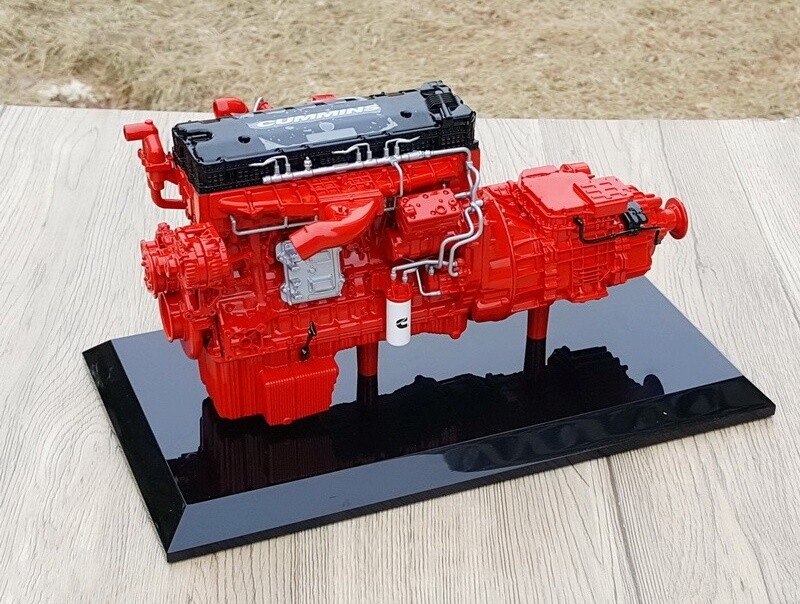 1:10 Cummins M15 Engine Transmission Construct Machine Equipment Diecast Model