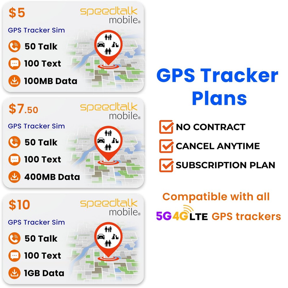 SpeedTalk Mobile SIM Card Starter Kit, Smartphone Cell Phone, GPS Tracker...