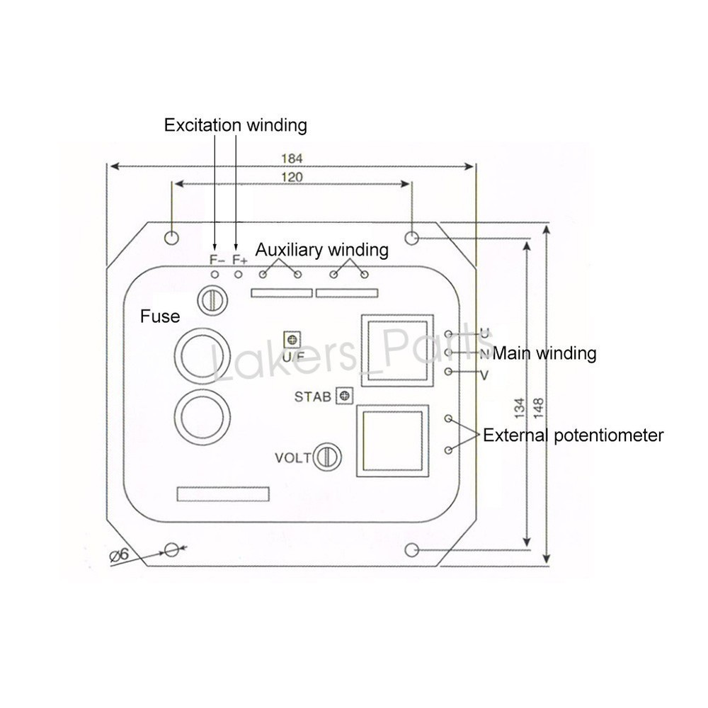 Automatic Voltage Regulator For Generators Electronic Component AN-5-203 New