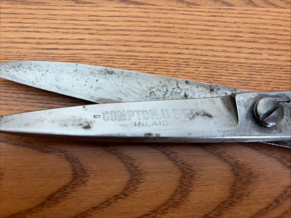 Compton USET Inlaid Upholstery Shears 10”