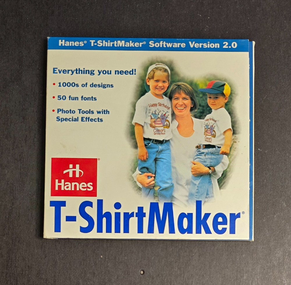 Hanes T-Shirt Maker Software Version 2.0 Install CD & Expansion Pack