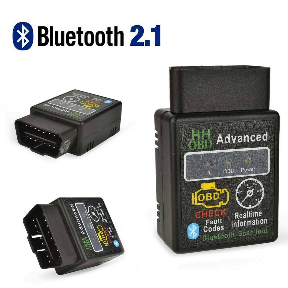 Bluetooth OBD2 OBDII car diagnostic code reader scanner tool for iOS, Android PC
