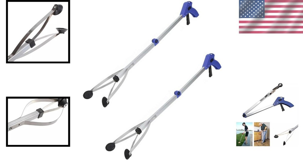 Ergonomic 32" Foldable Grabber - Dual Pack for Versatile Accessibility