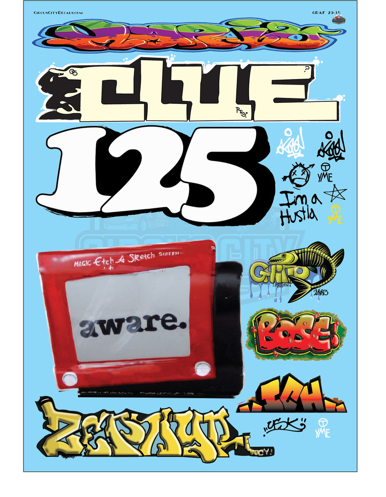 Railroad Graffiti G Scale Decal Set