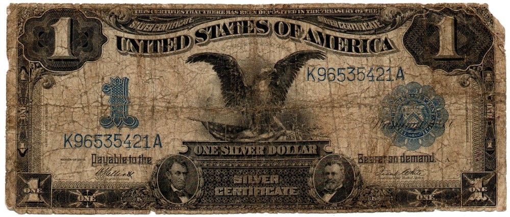 FR 235 - 1899 BLACK EAGLE - SILVER CERTIFICATE - LARGE SIZE $1 - pp A - ROUGH