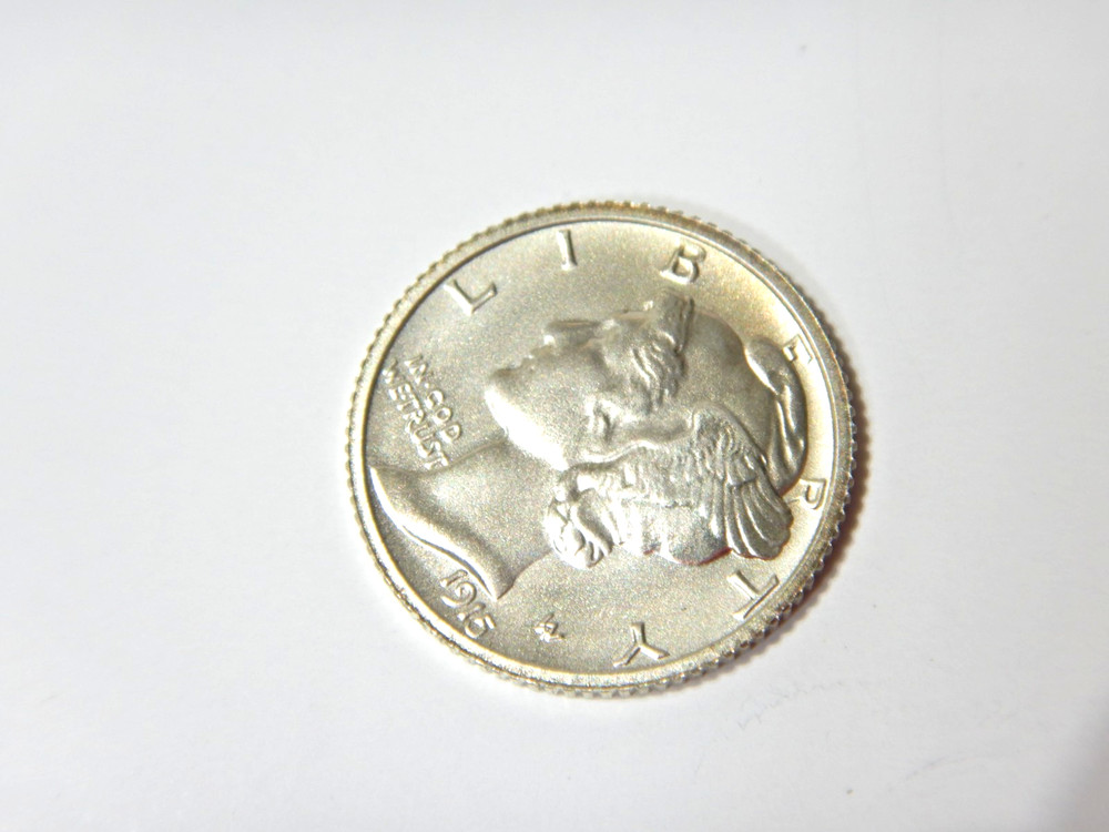 Fantasy Overstrike 1915 Daniel Carr Winged Head Mercury Dime High Grade