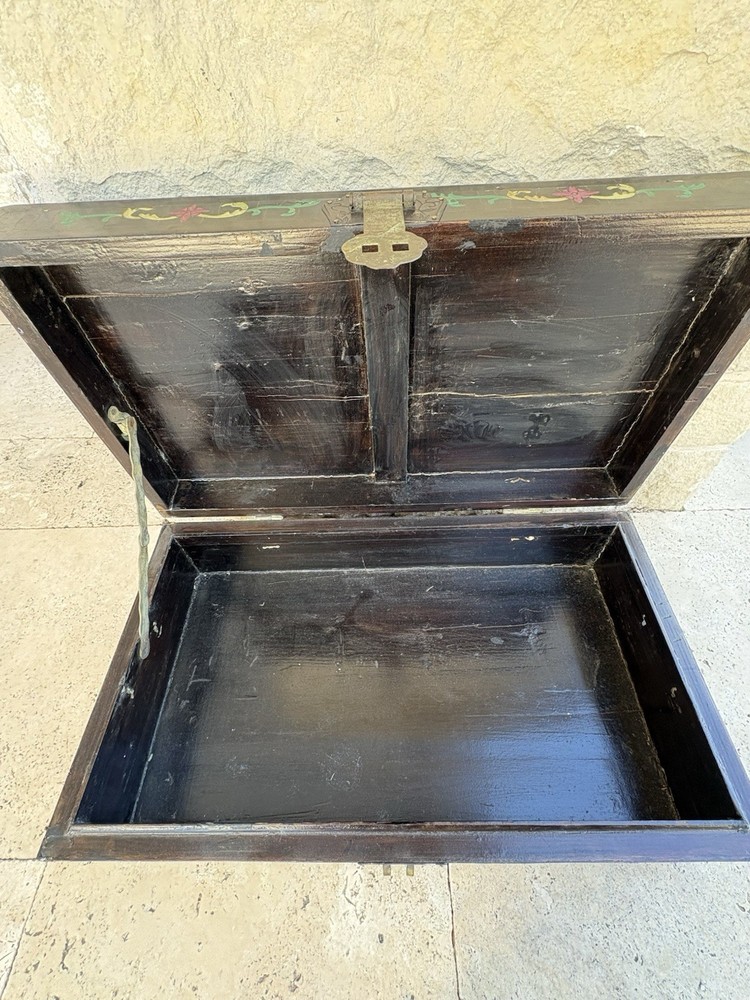 Asia. Chinese Painted Table Top Trunk
