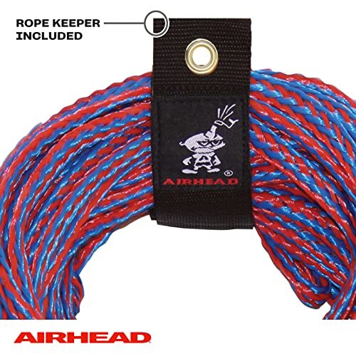 Water Ski Rope with Rubber Handle, 1 Section, 75-Feet