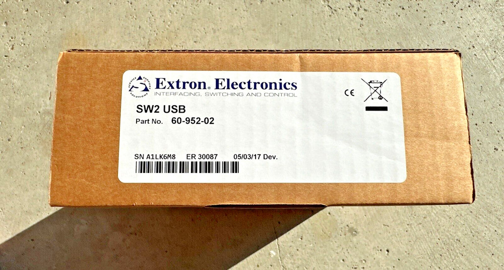 Extron SW2 USB Two Input USB Switcher 60-952-02 Complete Box New
