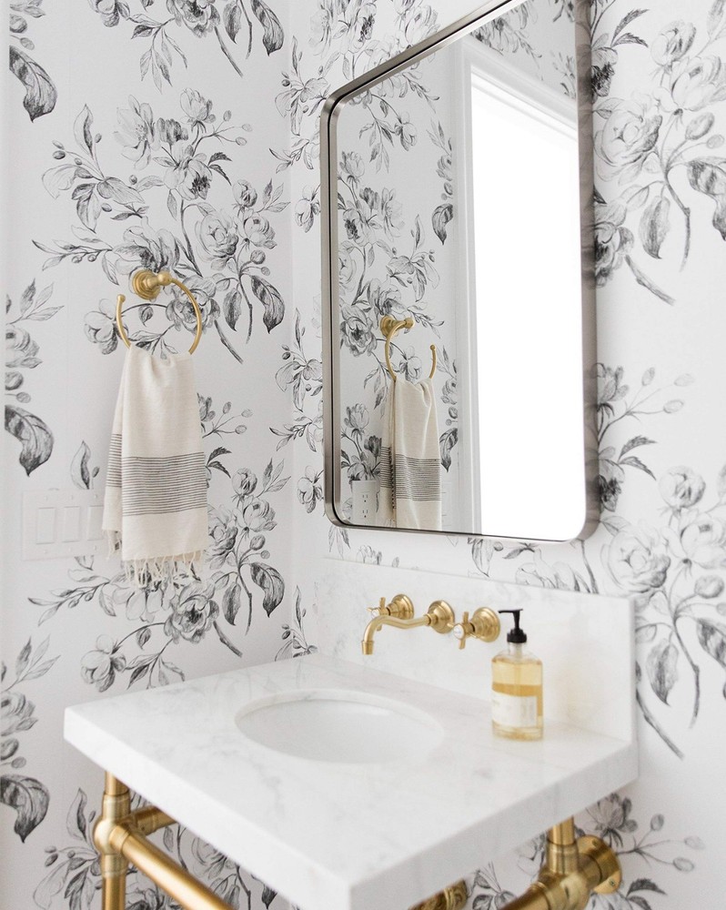 20x30 Brushed Nickel Bathroom Mirror Rounded Rectangle Brushed Silver Vanity ...