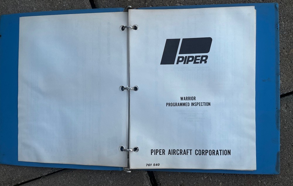 Piper Warrior Programmed Inspection 761-540 Original