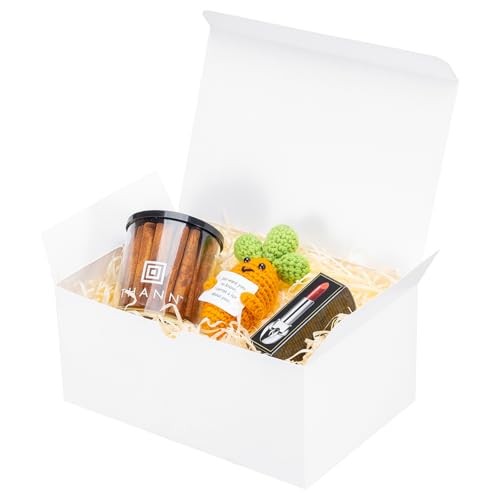 24 Pack Gift Boxes 9x6x4 Inches White Gift Boxes with Lids for 24 pack white