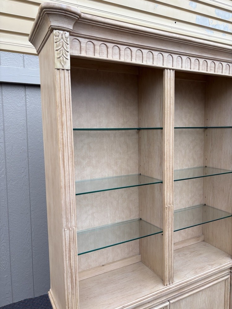 67383 Pair Large Modern 2 piece Bookcase Curio s