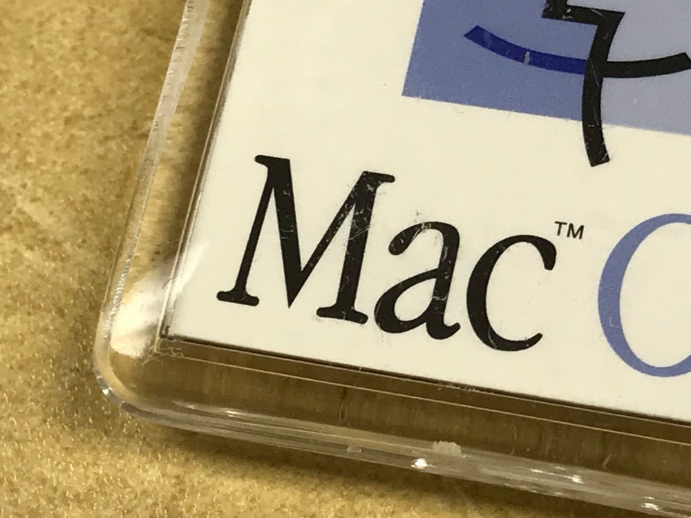 Coolest Apple Keychain Ever ____ Apple Computer Rainbow Logo __RARE