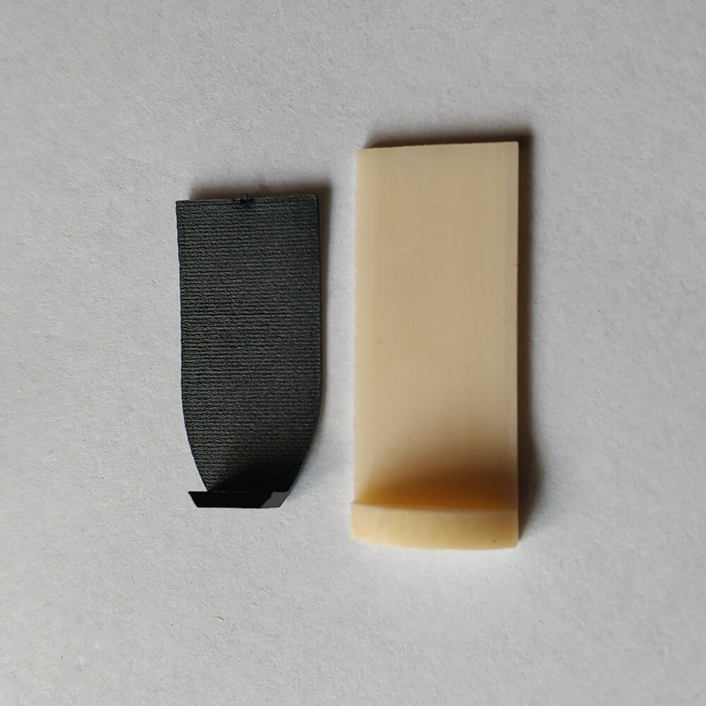 3 Sets Violin Viola Bow Tip Plastic Black Tip + White Professional Bow Bone Tip