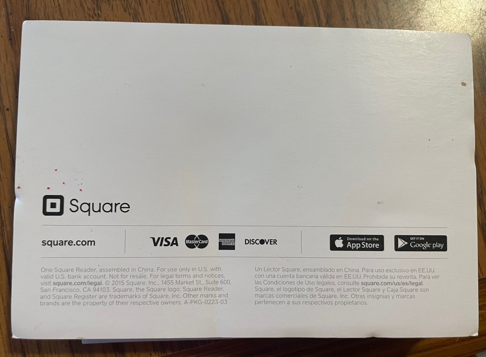 Square Reader With Stickers New
