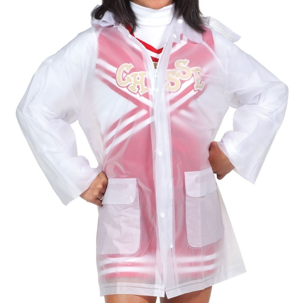 Clear Rain Jacket With Hood Medium