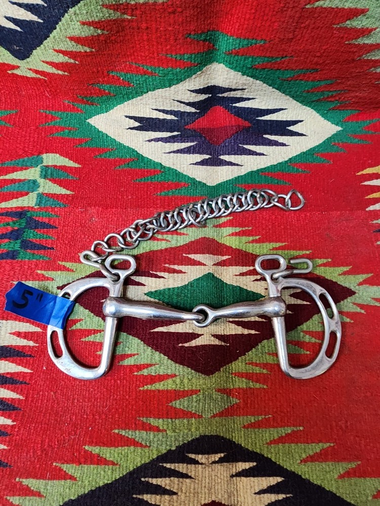 5" KIMBERWICK SNAFFLE WITH CHIN CHAIN