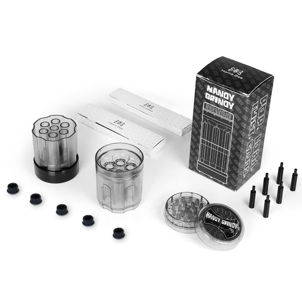 Portable Herb Grinder - Cone Rolling Machine 6 Loader At Once (Pre-Roll Cones...