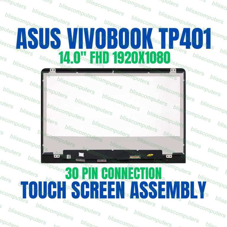 Asus TP401M TP401MA 14" LCD Touch Screen Display Assembly