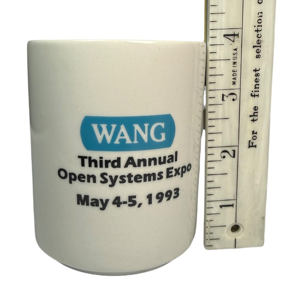 Wang Laboratories Open Software Mug Vintage Tech Computer Ceramic 10 Oz Coffee