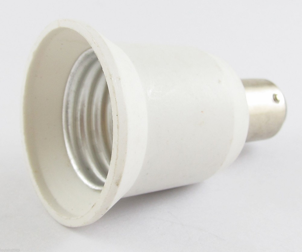 BA15D to E27 Socket Base LED Halogen CFL Light Bulb Lamp Adapter Converter Holde